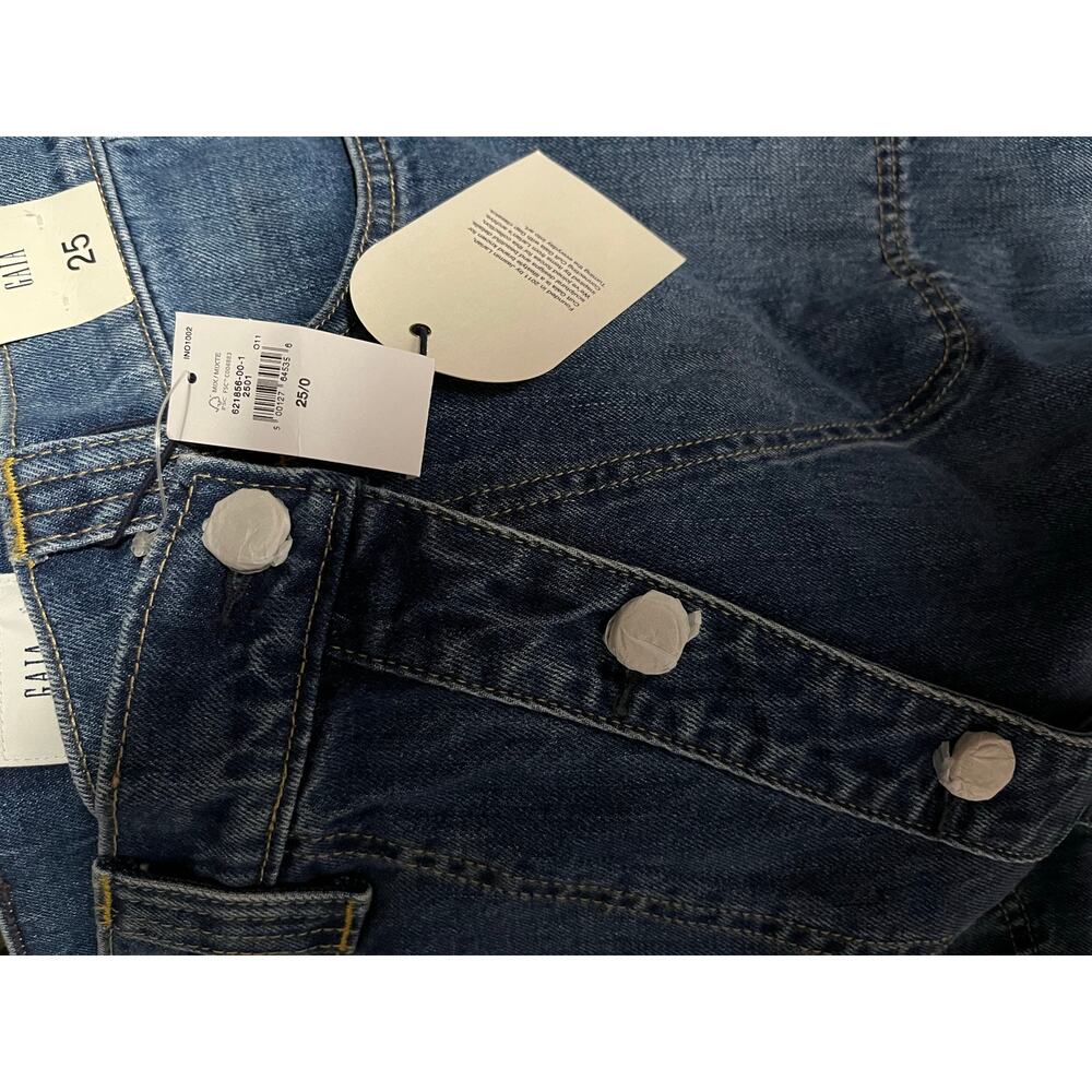 Gap × Cult Gaia - Asymmetrical Denim Maxi Skirt / 26 / NWT - Picture 8 of 9